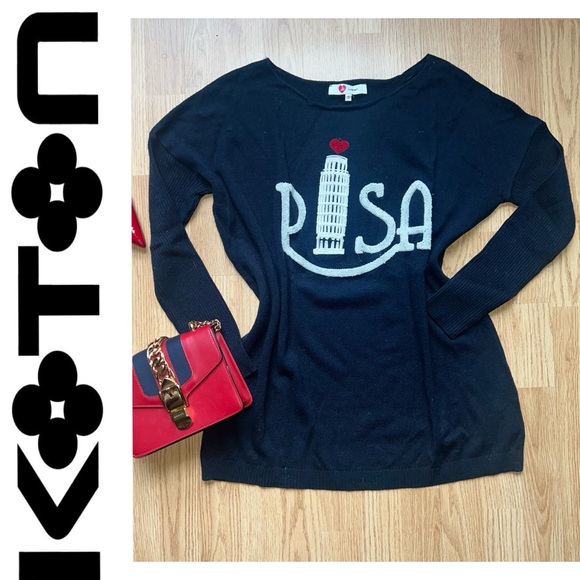 Koton navy Pisa oversized sweater - Picture 1 of 5